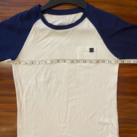 Ivory Ella Blue and White top size XS Pima cotton blend - Picture 5 of 5